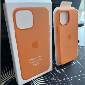 Apple iPhone 13 Mini Silicone Case 📱🧡